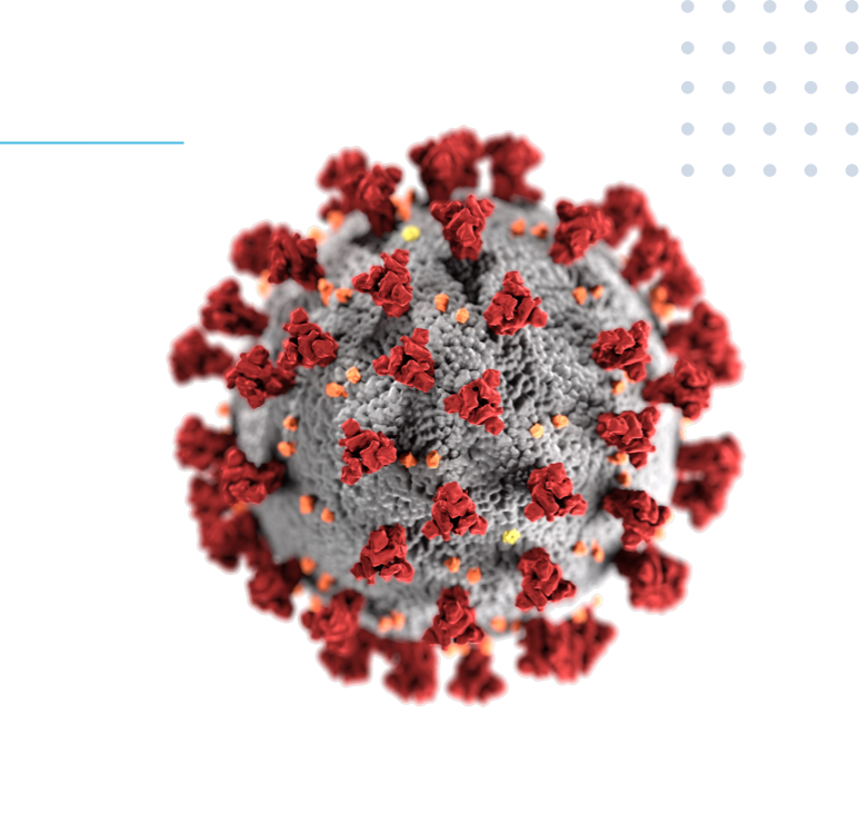 Illustration of COVID-19.